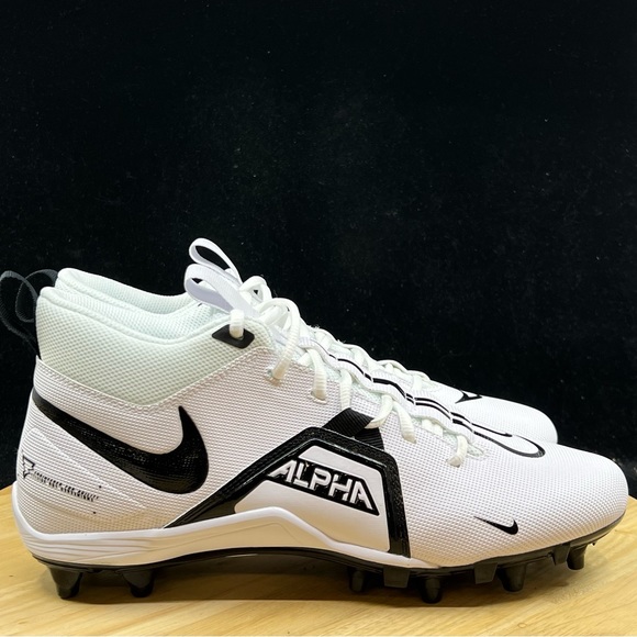 Mens Nike Alpha Menace Varsity 3 Shark Football Cleat Size 10.5 (CV0586-100) - Picture 5 of 10